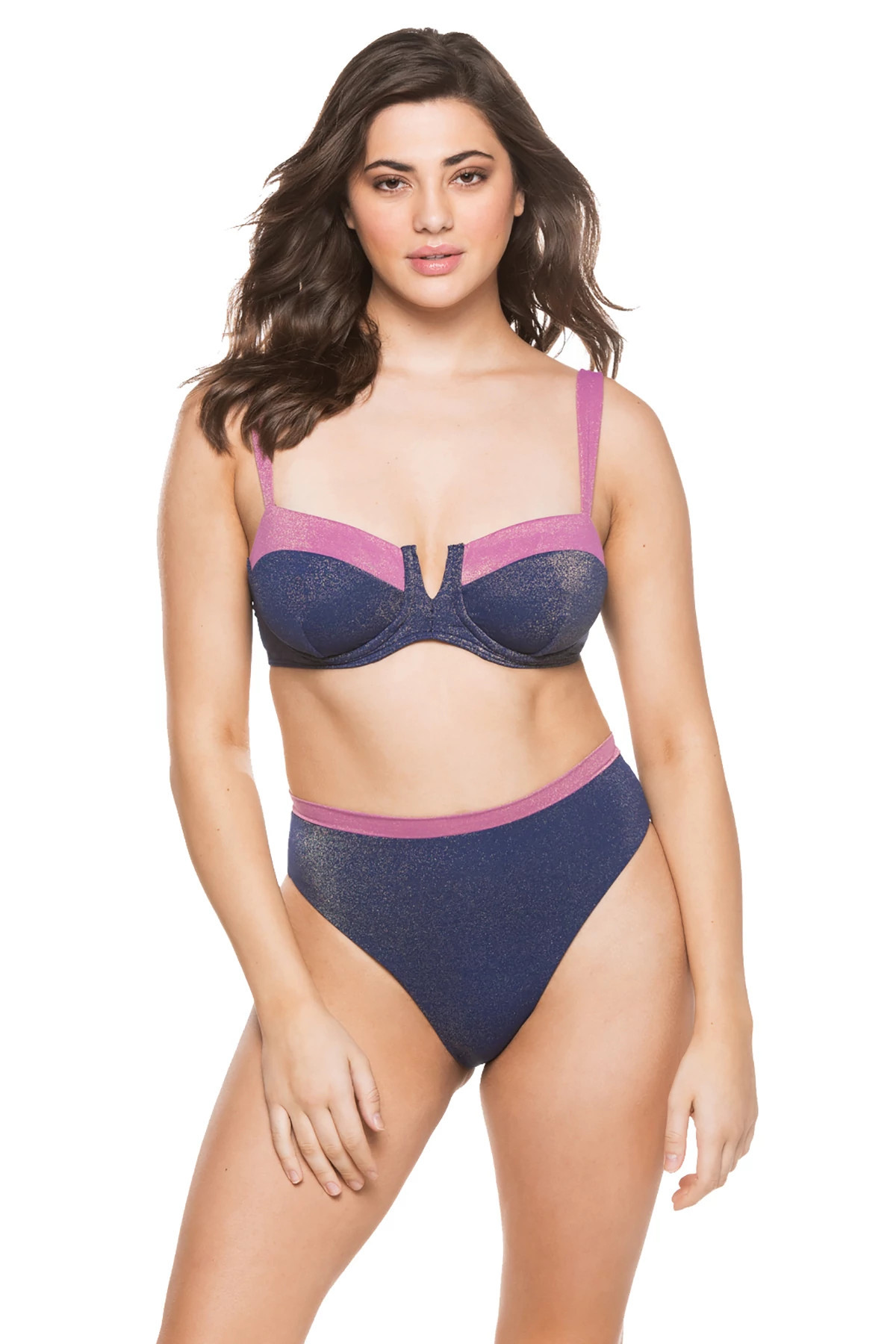Sasha Shimmer Underwire Bikini Top | Everything But Water