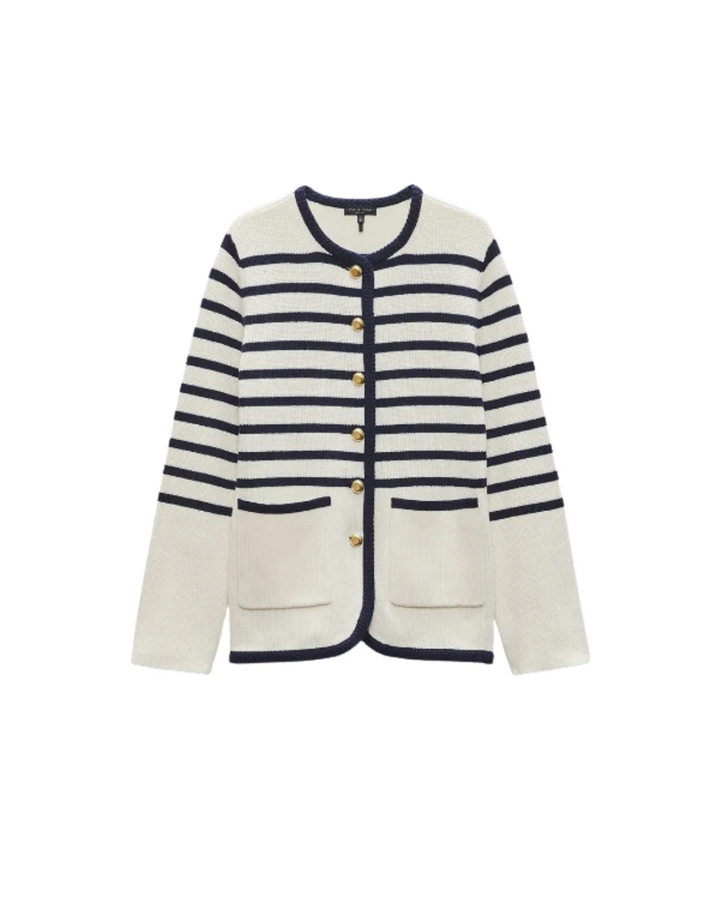 NANCY LONG STRIPE CARDIGAN | FEBE Clothing