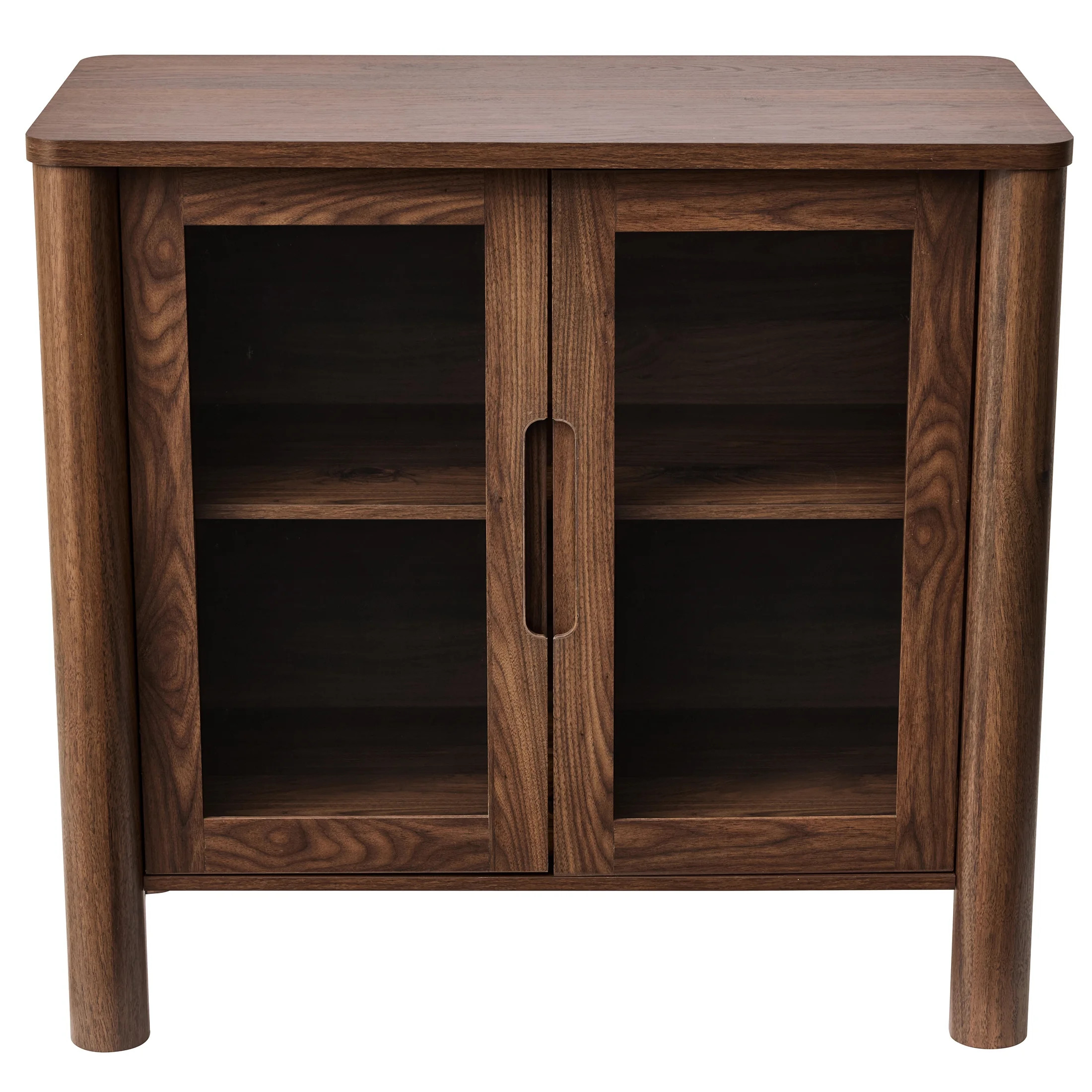 Better Homes & Gardens Adlin Bar Cabinet with Storage, Walnut - Walmart.com | Walmart (US)