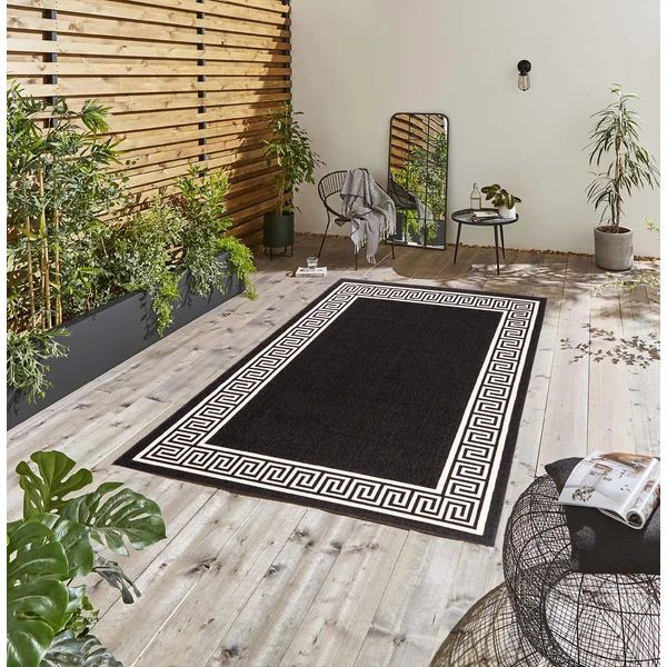 Schonbrunn Power Loom Black Rug | Wayfair North America