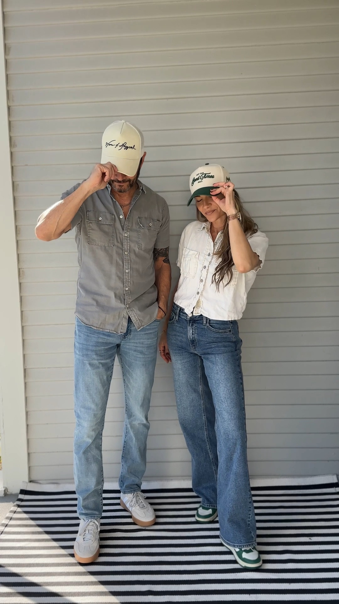 Cute casual and a little bit country. We love the pop of green in this his and hers outfit inspo! 

#LTKgrwm #LTKFindsUnder100 #LTKootd