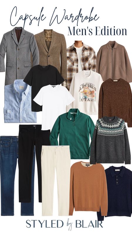 Men’s wardrobe capsule - winter edition - men’s clothing - men’s work wear - men’s outfit ideas 

#LTKunder100 #LTKmens #LTKworkwear