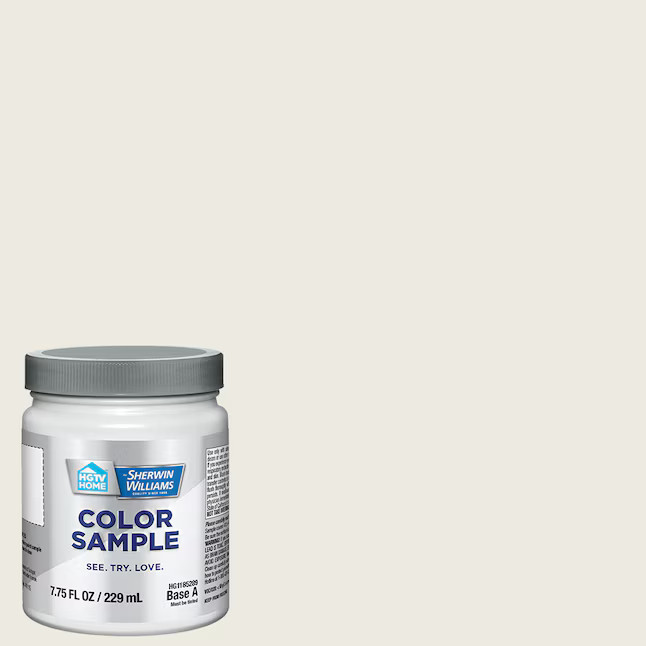 HGTV HOME by Sherwin-Williams Alabaster HGSW4031 Paint sample ( Half-pint ) | Lowe's