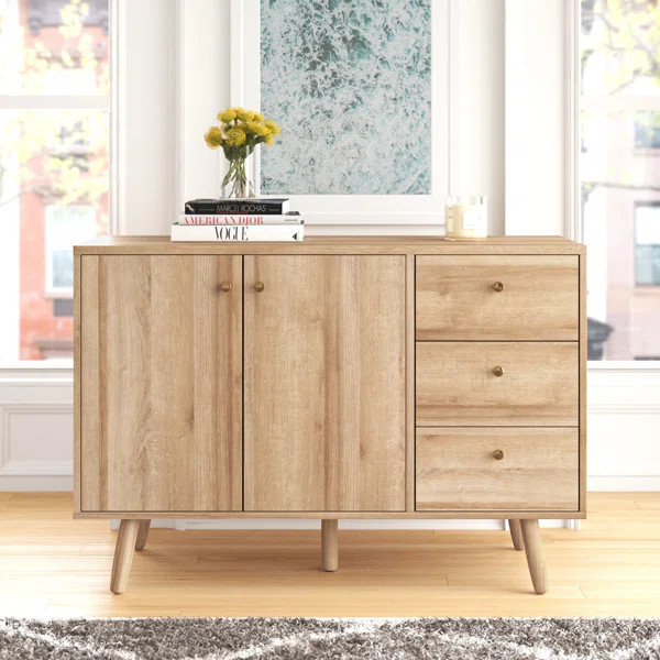 Rinehart 46.5'' Wide 3 Drawer Server | Wayfair North America