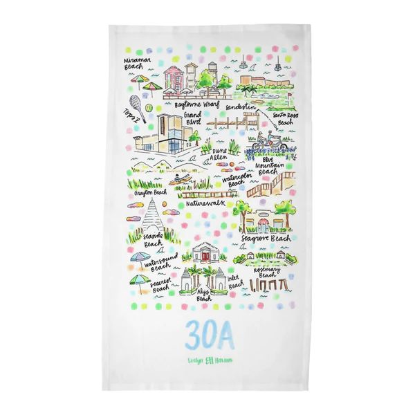 30A, FL Tea Towel | Evelyn Henson