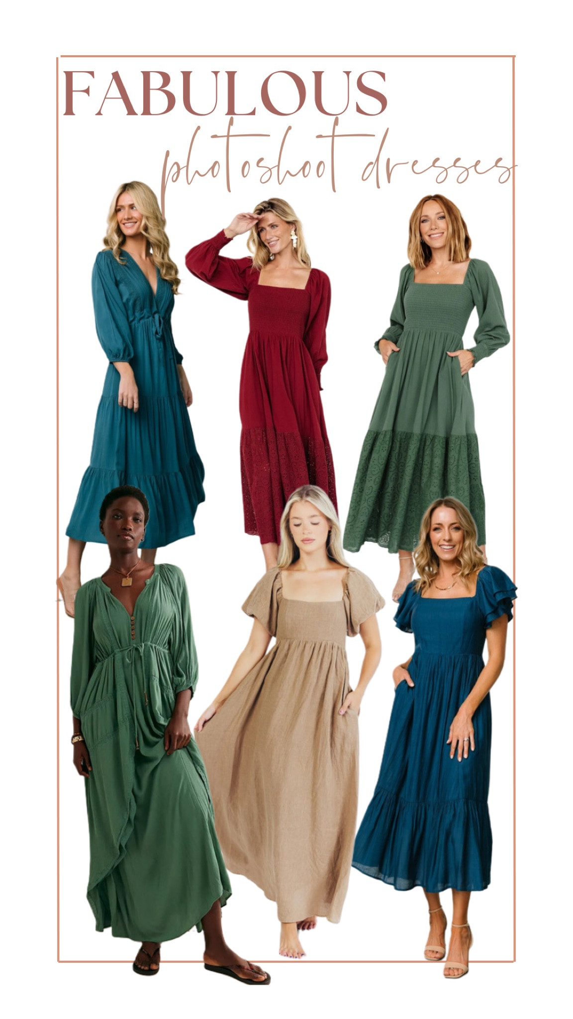 Fabulous dresses for photoshoots