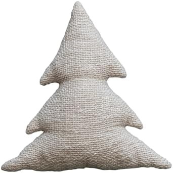 Creative Co-Op Cotton Tree Shaped Pillow, Natural | Amazon (US)