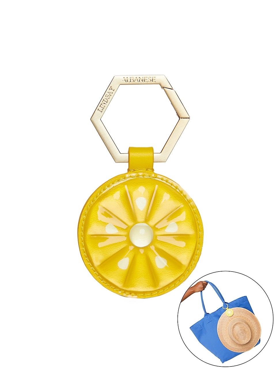 Women's The Twist Leather Hat Holder - Yellow | Saks Fifth Avenue