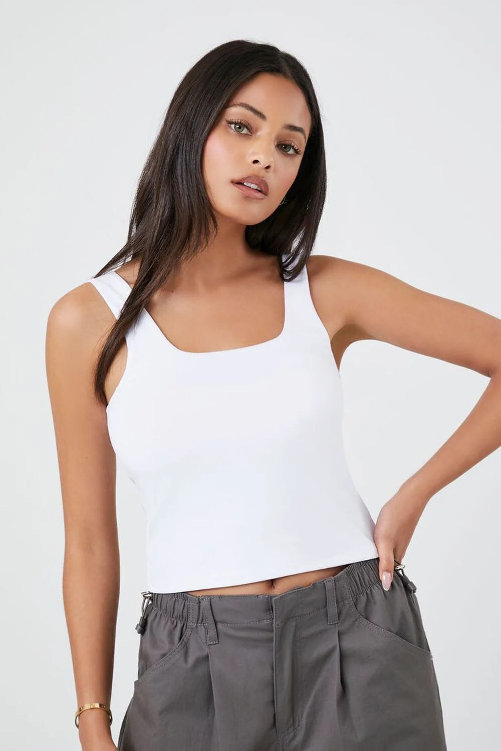 Fitted Cropped Tank Top | Forever 21 (US)