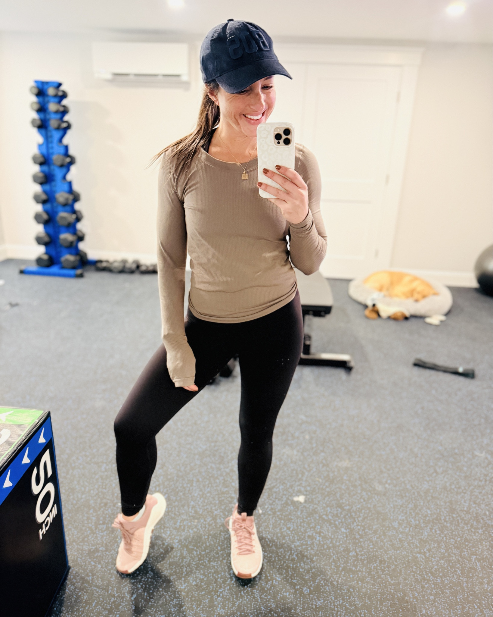 My fave workout clothes in one outfit-

I own this shirt in 4 colors- I’m obsessed with it- perfect fit, great layer, and sweat wicking. 

These leggings are my absolute FAVE 💯 best compression and most flattering fit. 

This tank is another staple I own in every color- not cropped, fitted, and flattering neckline. 

Wearing size small in long sleeve and size 6 in pants and tank  

#LTKActive