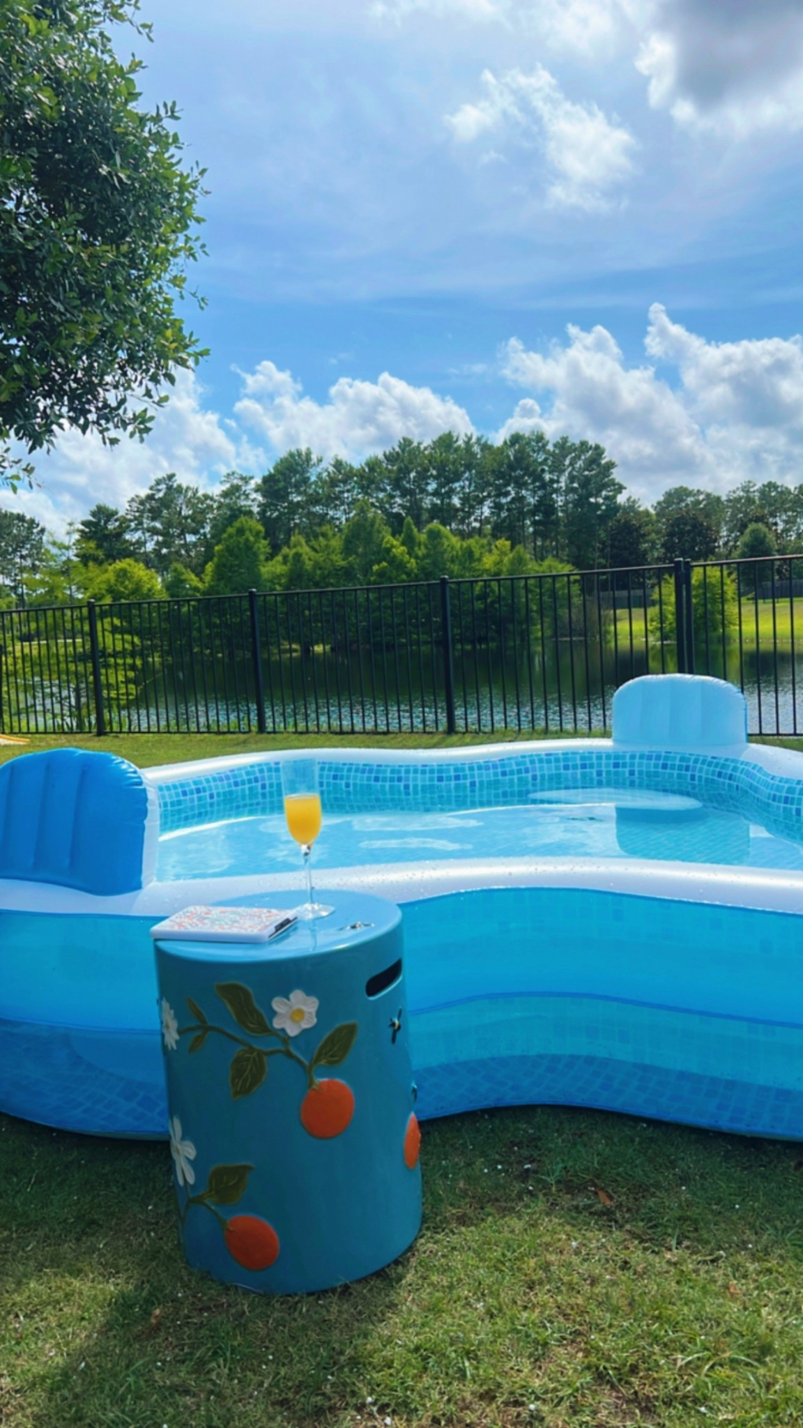 It feels like summer ☀️ We have had this pool going on 3 years. Love it so much we keep a spare in the attic. 

#LTKHome #LTKSwim #LTKSummerEdit