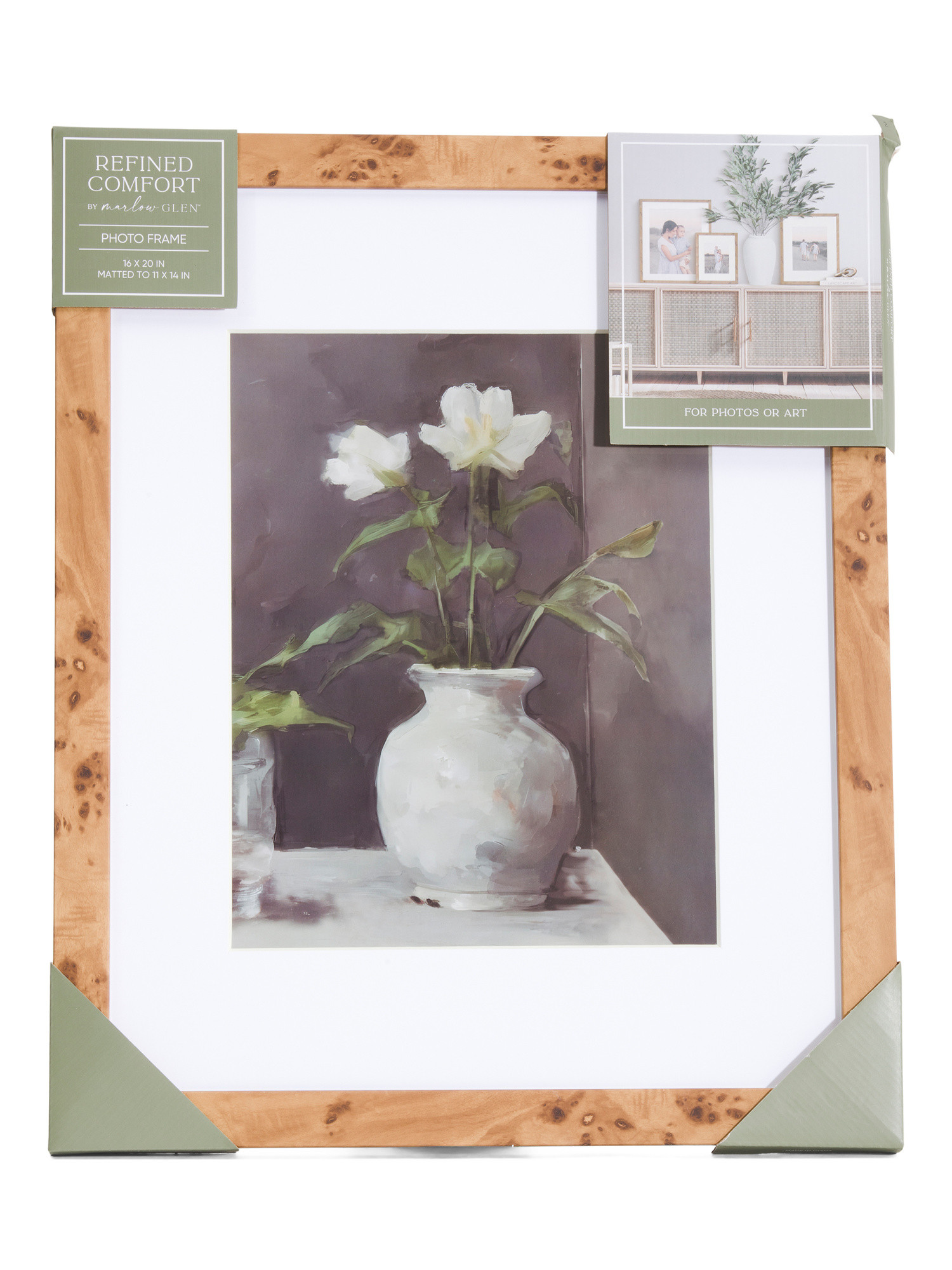 16x20 Burl Wood Wall Picture Frame | TJ Maxx
