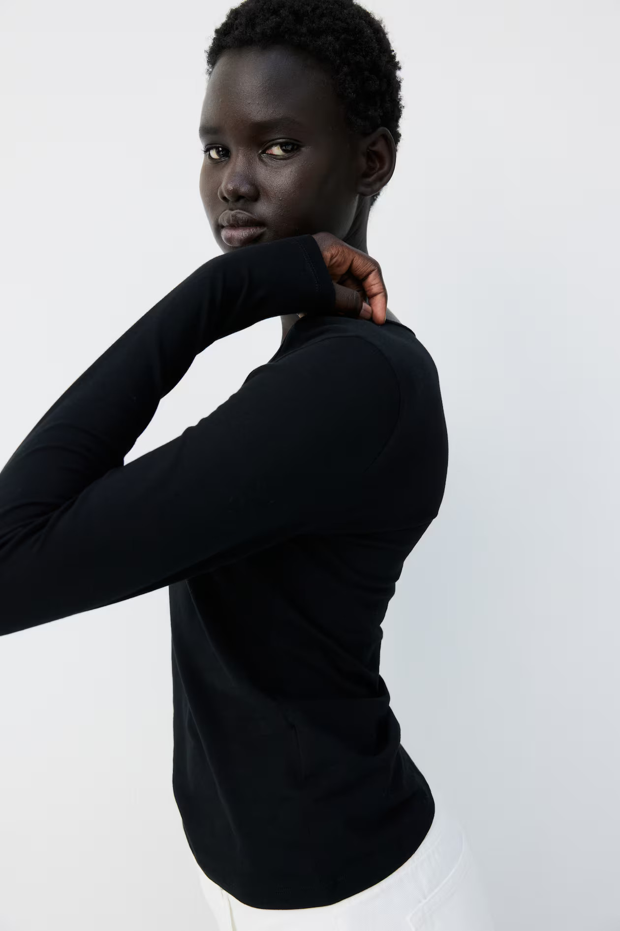 Long-sleeved Jersey Top | H&M (US + CA)