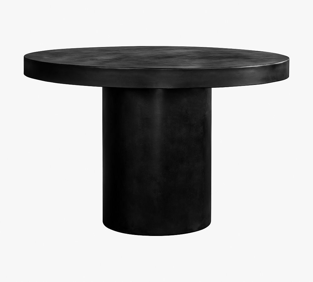 Agna Round Concrete Outdoor Dining Table | Pottery Barn (US)