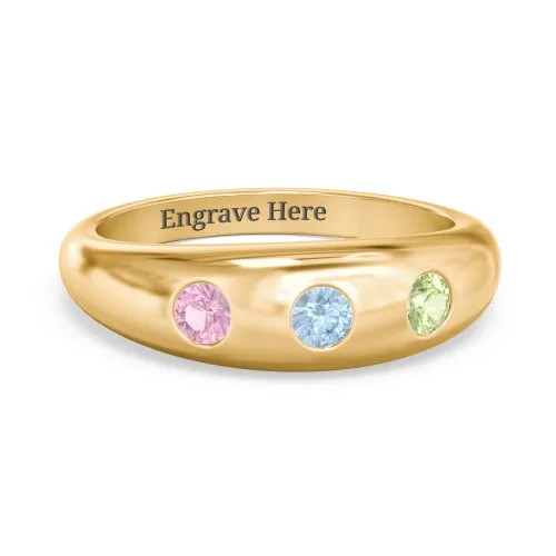 Round Stone Dome Ring | Jewlr