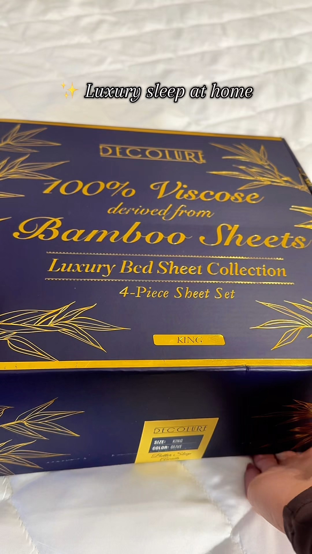 If you’re a hot sleeper or wake up uncomfortable during the night, these sheets are the upgrade your bed needs. This is my second set of DECOLURE 100% bamboo sheets, and I can confidently say they are the best sheets I’ve ever slept on.

These cooling bamboo sheets are made from 100% viscose bamboo, designed to regulate temperature, wick moisture, and keep you comfortable all night long. If you deal with night sweats, overheating, or restless sleep, bamboo bedding is a game changer. The fabric is ultra soft, silky smooth, breathable, and naturally hypoallergenic, making it ideal for sensitive skin and year-round use.

One of my favorite features is the corner straps on the fitted sheet. If your fitted sheet constantly pops off the mattress, this completely fixes that problem. These sheets stay in place even if you toss and turn. They also have a 17-inch deep pocket, so they fit thicker mattresses without pulling or slipping.

The double stitching makes them durable, long-lasting, and resistant to wear, even after multiple washes. They’re also fade resistant, so the color stays rich — and this olive color is so good. Cozy, elevated, and perfect for a bedroom refresh.

If you’re searching for cooling sheets, luxury bedding, bamboo sheets for hot sleepers, or a simple way to upgrade your sleep, these are absolutely worth it. Quality sleep starts with quality sheets, and these check every box.
 #CoolingSheets
#BambooSheets
#HotSleepers
#LuxuryBedding
#BedroomUpgrade
#BetterSleep
#HomeFinds
#SleepEssentials
#CozyHome
#BeddingUpgrade