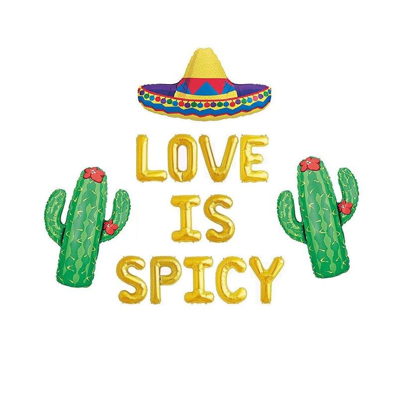 Love is Spicy Balloons Taco Bar Banner Fiesta Party Taco | Etsy | Etsy (US)