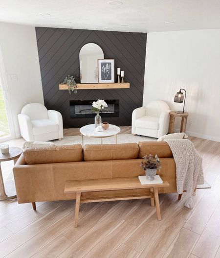  Living room with a neutral palette and cozy textures 

#LTKfamily #LTKhome