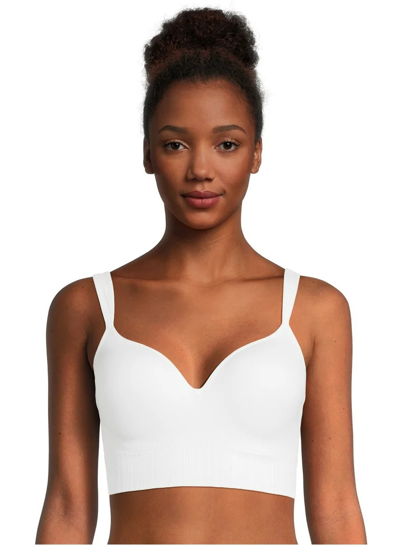 Avia Women's Medium Support Molded Plunge Sports Bra, Sizes S-XXXL | Walmart (US)