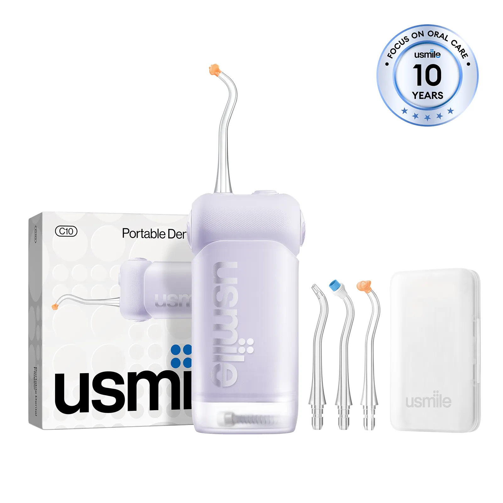 C10 Portable Water Flosser for Travel & Braces | usmile | usmile