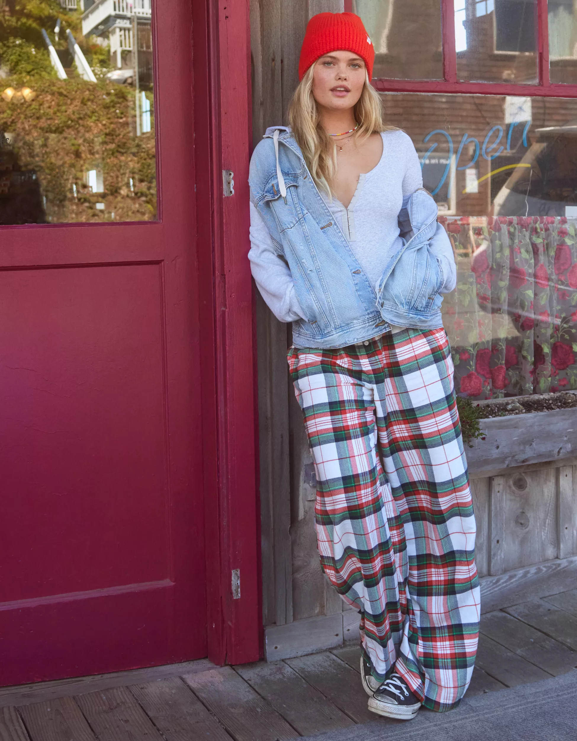 Aerie Flannel Skater Pajama Pant | Aerie