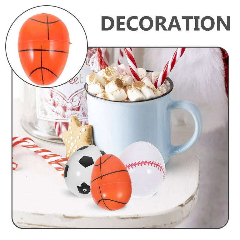 12pcs Fillable Easter Eggs Plastic Sports Ball Easter Eggs Openable Easter Eggs Easter Basket Stu... | Walmart (US)