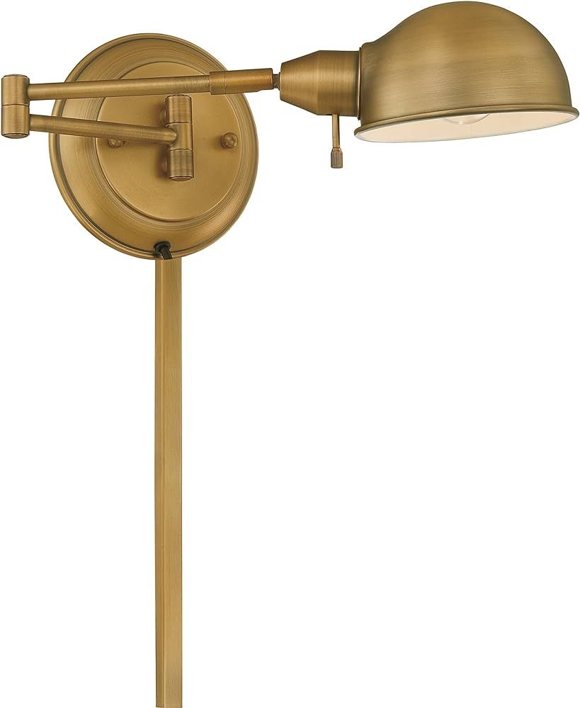 Lite Source Wall Sconce Decor Lamp, Antique Brass | Amazon (US)