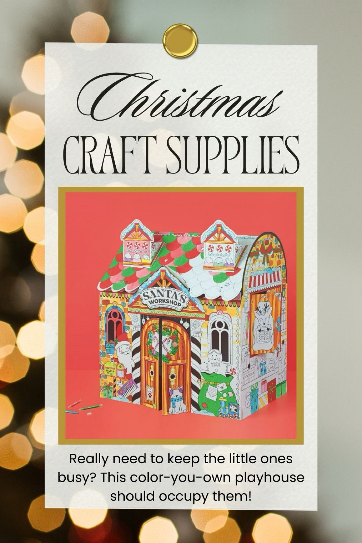 Perhaps the ultimate way to keep kids busy - a playhouse that they can color!

#LTKHoliday