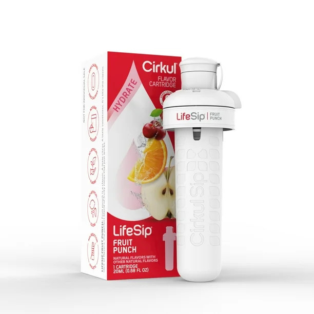CirkulCirkul LifeSip Fruit Punch Flavor Cartridge, Drink Mix, 1-PackUSD$3.74$5.50/fl oz(4.5)4.5 s... | Walmart (US)