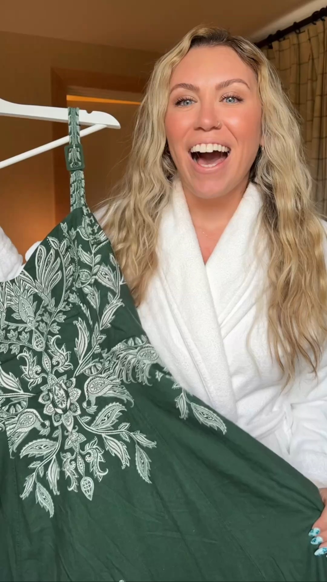 Be honest… which one are you clicking first? 👇

💚 The emerald green Farm Rio maxi dress
✨ The gold flat sandals that are made for vacation
💕 The scarf wrapped straw bag

Wedding guest dress summer, summer dresses, summer outfits, date night outfits

#LTKgrwm #LTKMidsize #LTKTravel