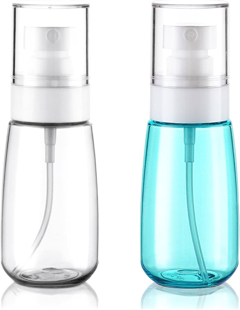 Wowang 2 Pack Travel Size Bottles Fine Mist Spray Bottles TSA Approved 2oz/60ml Refillable Cosmet... | Amazon (US)
