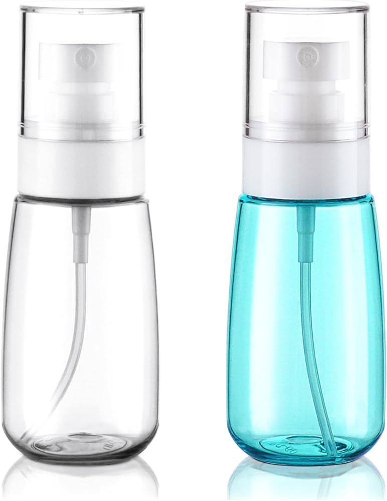 Wowang 2 Pack Travel Size Bottles Fine Mist Spray Bottles TSA Approved 2oz/60ml Refillable Cosmet... | Amazon (US)
