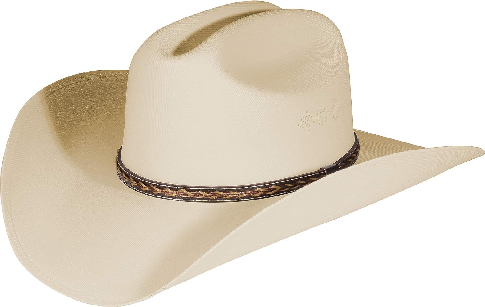Western Cowboy & Cowgirl Hat Pinch Front Wide Brim Style | Amazon (US)