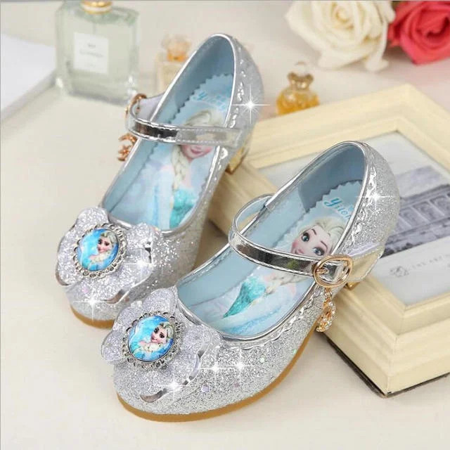 MINISO new cartoon girls casual shoes children‘s high-heeled shoes elsa princess frozen cartoon... | Walmart (CA)