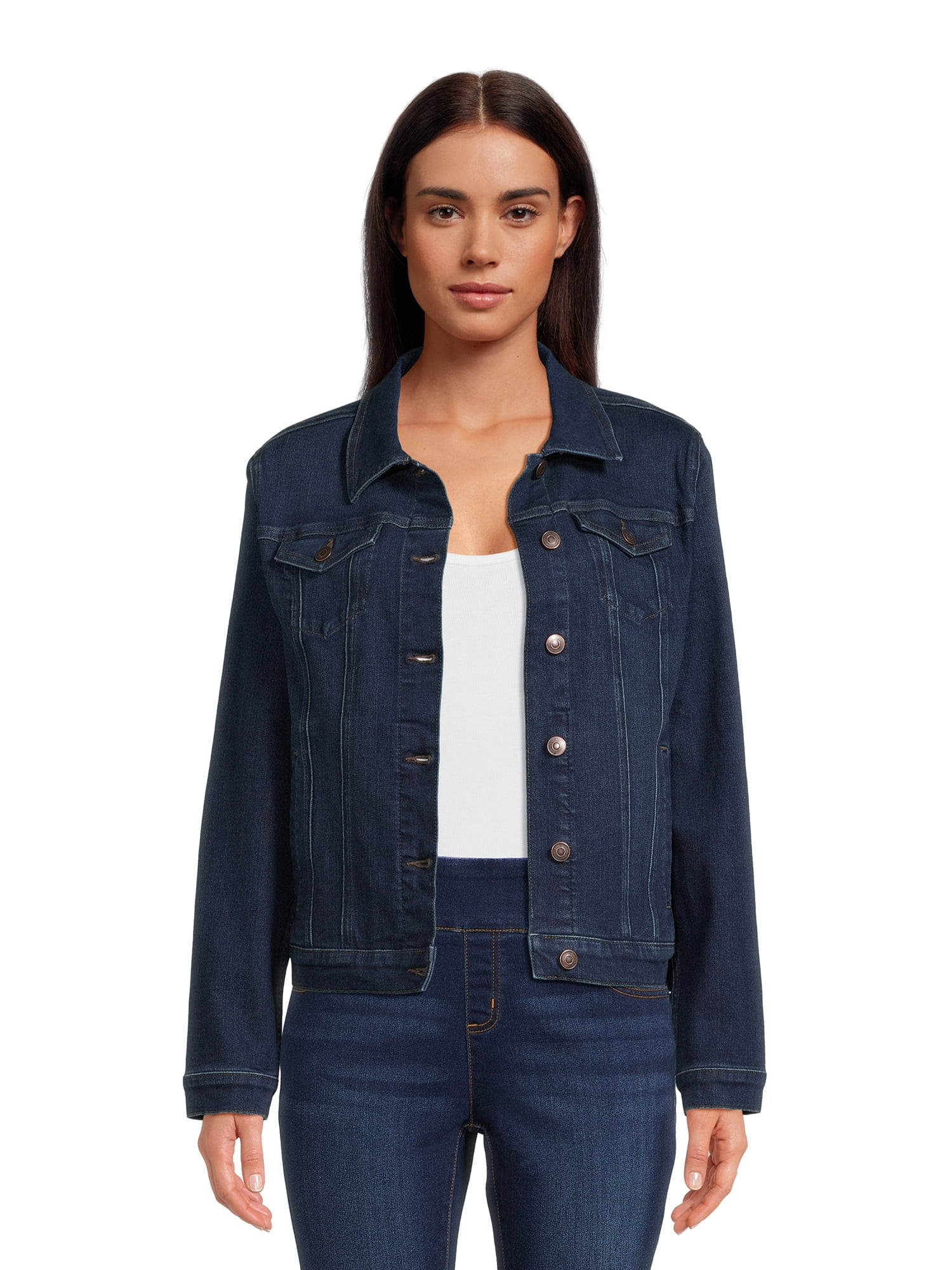 Time and Tru Women's Denim Jacket, Sizes XS-XXXL | Walmart (US)