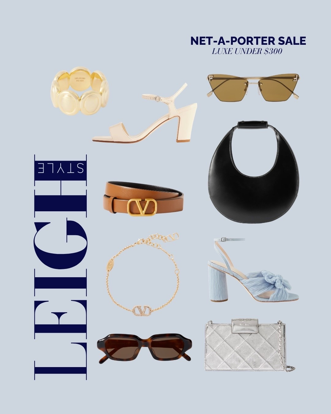 Designer favorites under $300 ✨ Luxury finds from the NET-A-PORTER Sale.

NET-A-PORTER Sale, designer sale, luxury under $300, designer accessories, luxury accessories, designer handbag, designer sunglasses, designer sandals, Valentino belt, Valentino bracelet, luxury jewelry, designer shoes, luxury fashion, affordable luxury, investment pieces, sale finds, designer deals, capsule wardrobe, elevated style, luxury essentials

#LTKSaleAlert