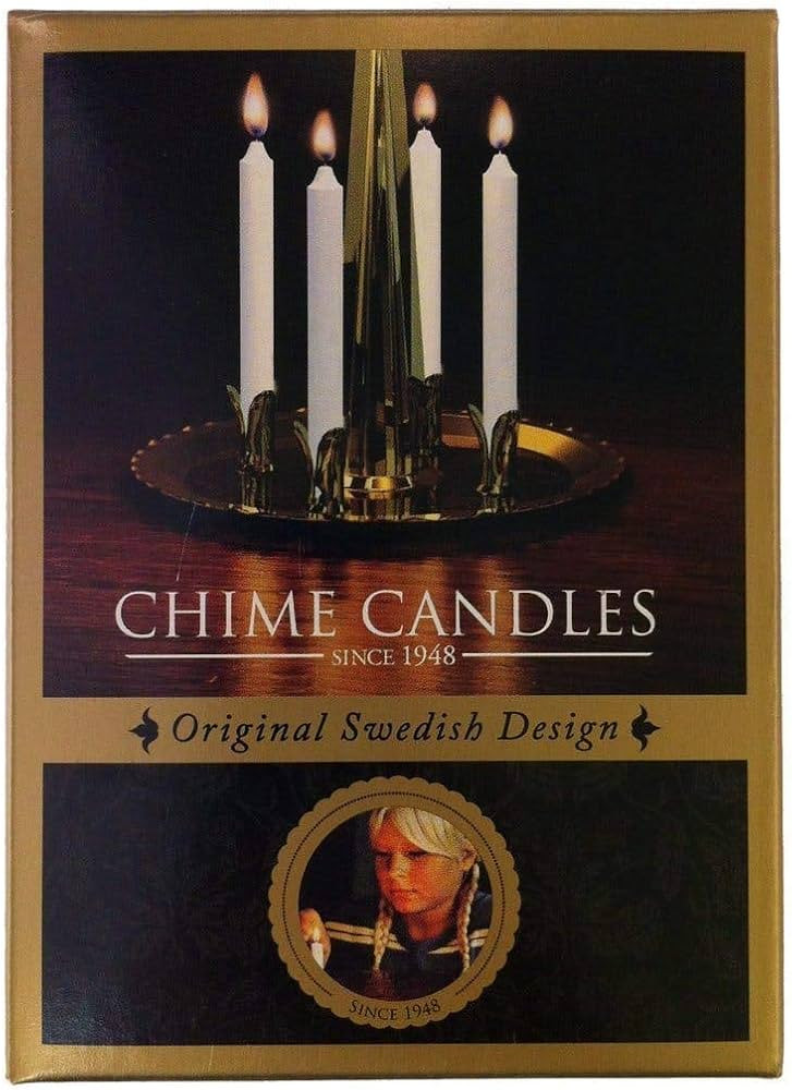 20 Pcs White Chime Candles – 4” x 0.5” – for Angel Chimes, Christmas Pyramids, Holiday Ri... | Amazon (US)