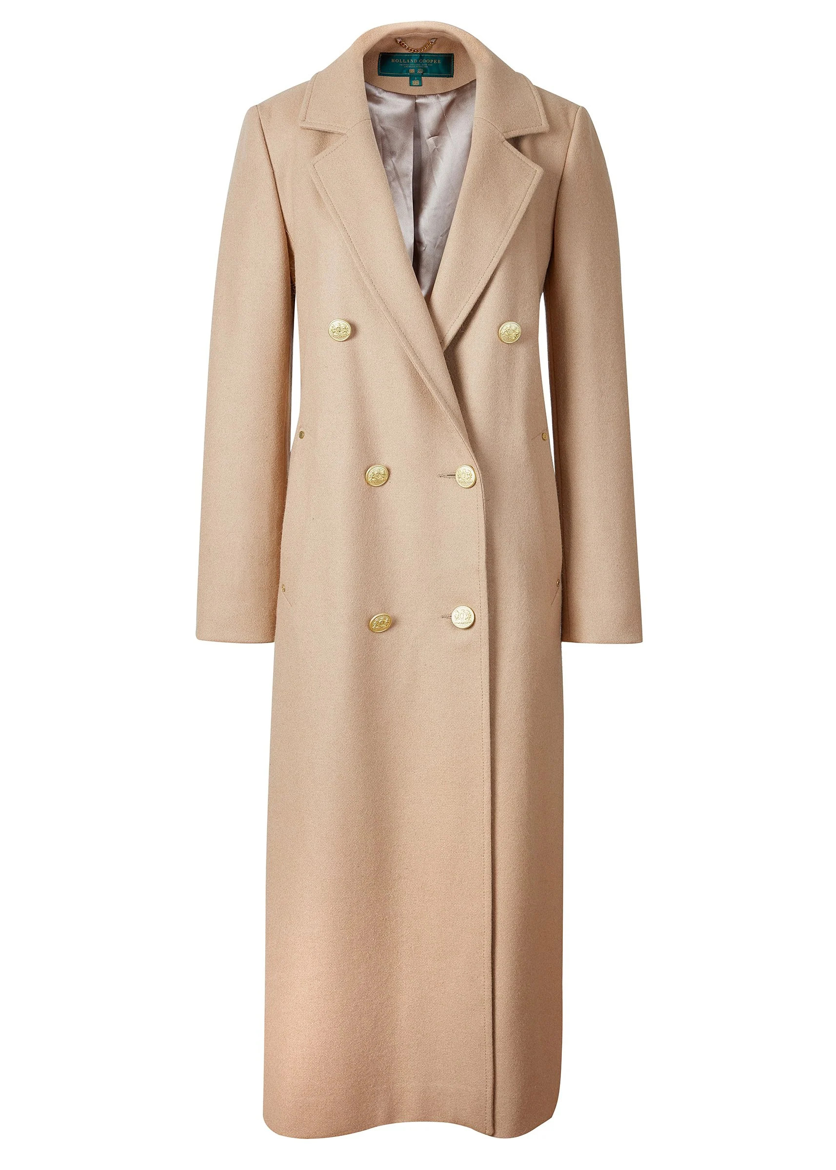 Double Breasted Coat (Camel) | Holland Cooper