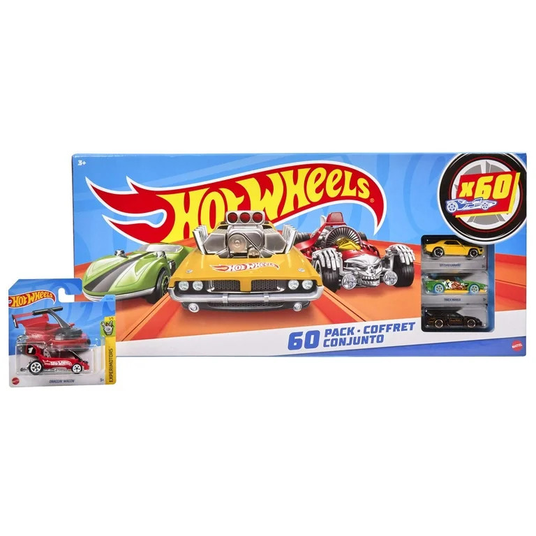 Hot Wheels Set of 60 Vehicles, Collectible Vehicles, 1:64 Scale Toy Cars or Trucks (Styles May Va... | Walmart (US)