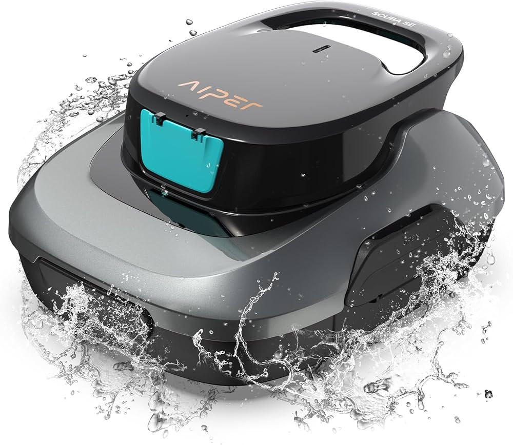 AIPER Scuba SE Robotic Pool Cleaner Vacuum, 90 Mins Battery Life, Automatic Cleaning with Self-Pa... | Amazon (CA)