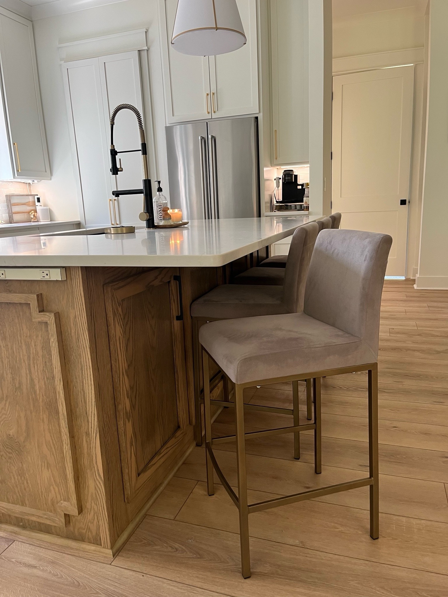Affordable, simple barstools with a back