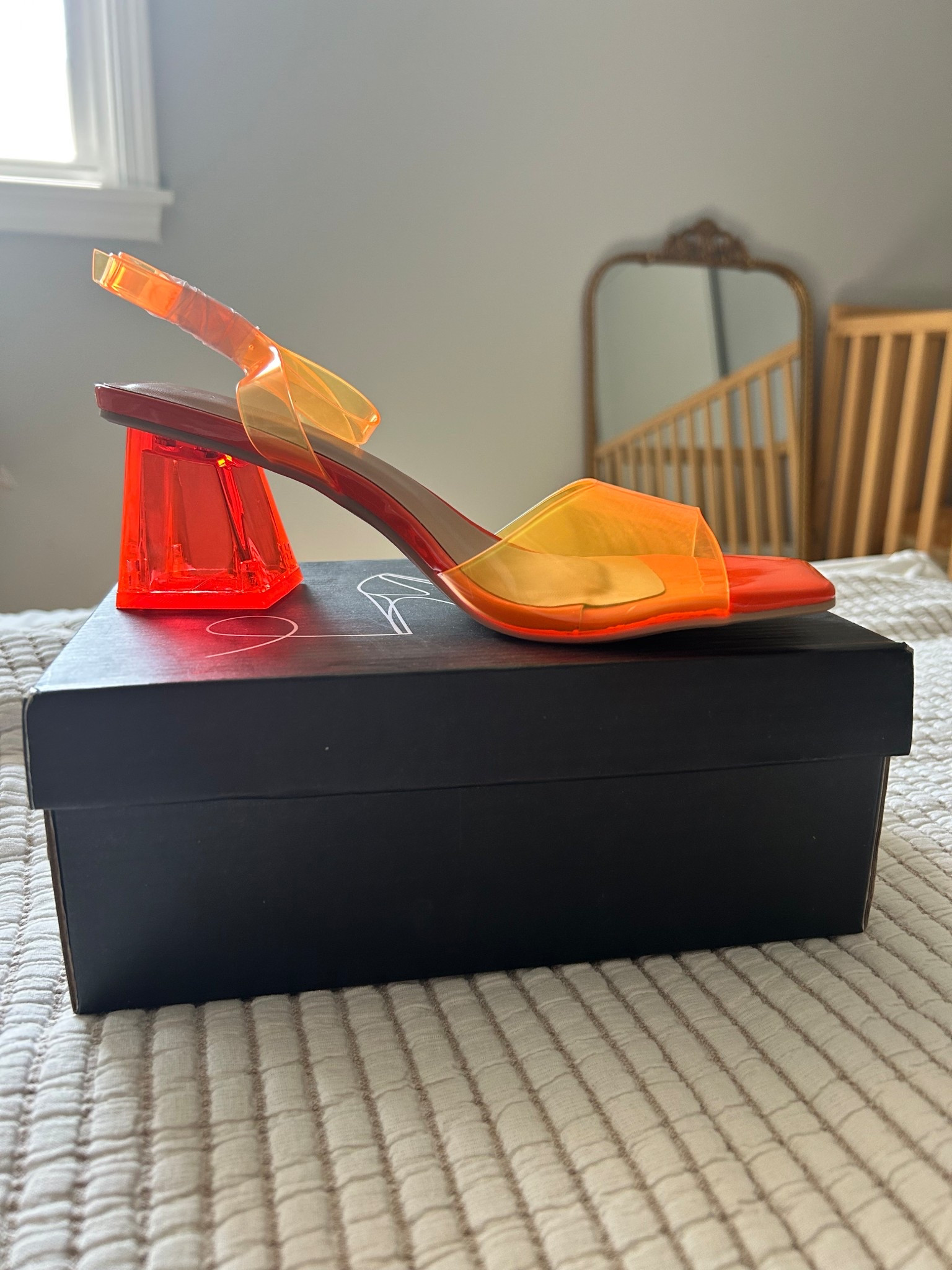 Neon bright acrylic heels perfect for summer fun!! Summer shoe fun!!

#LTKFestival #LTKOver40 #LTKSaleAlert