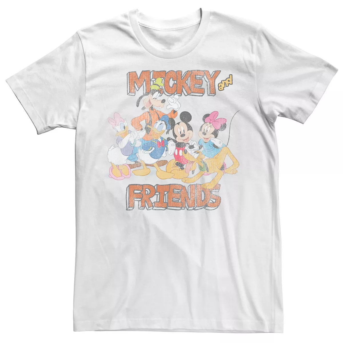 Men's Disney Mickey And Friends Group Shot Cartoon Portrait Tee | Kohl's
