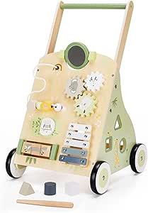 Wooden Baby Push Walker and Toddler Pull Learning Activity Toy - Develop Motor Skills & Creativit... | Amazon (US)