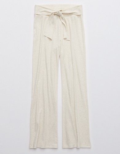 Aerie Ribbed Wide Leg Pant | American Eagle Outfitters (US & CA)