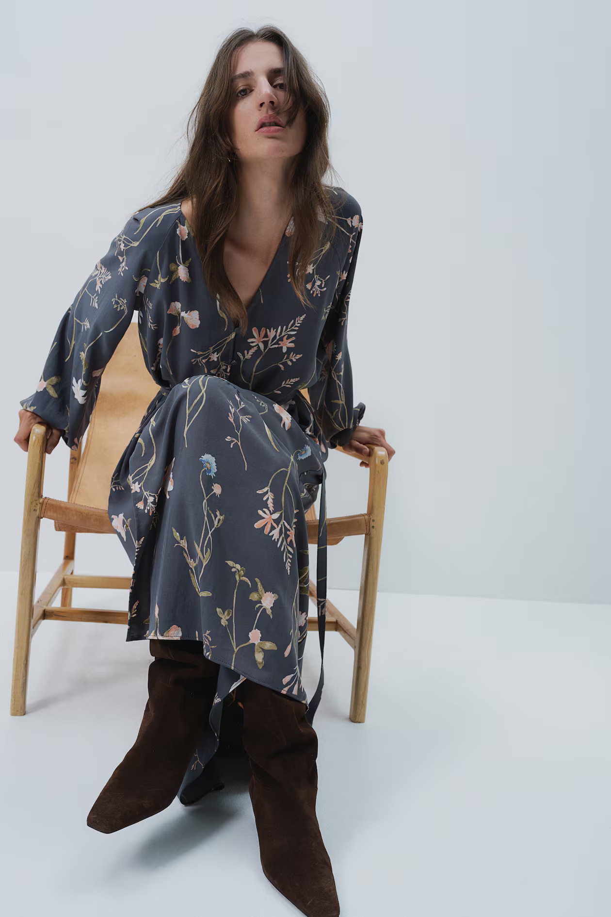 Tie-belt Crêpe Dress | H&M (US + CA)