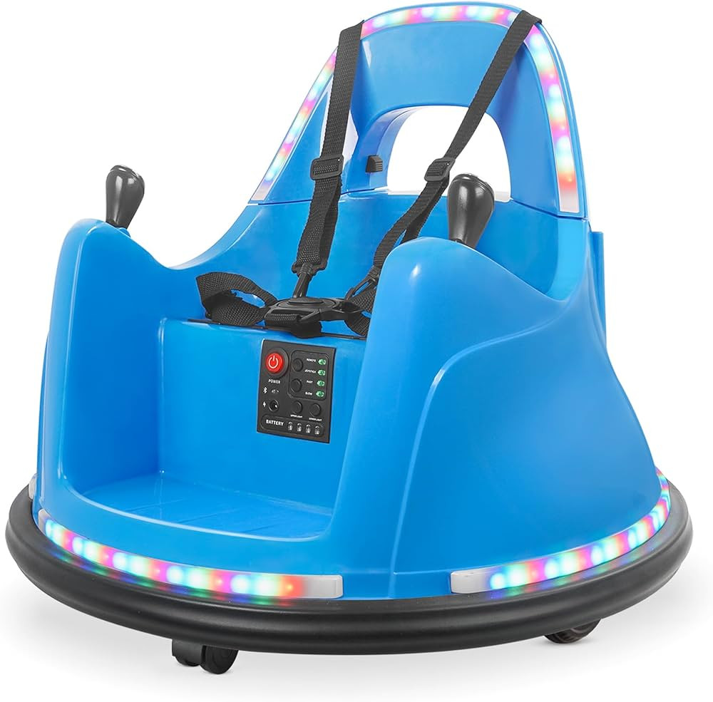 Kidzone Smart Bumper Car for Toddler & Kids 1.5-6 Years Old, 12V 2-Speeds Electric Ride On Bumpin... | Amazon (US)