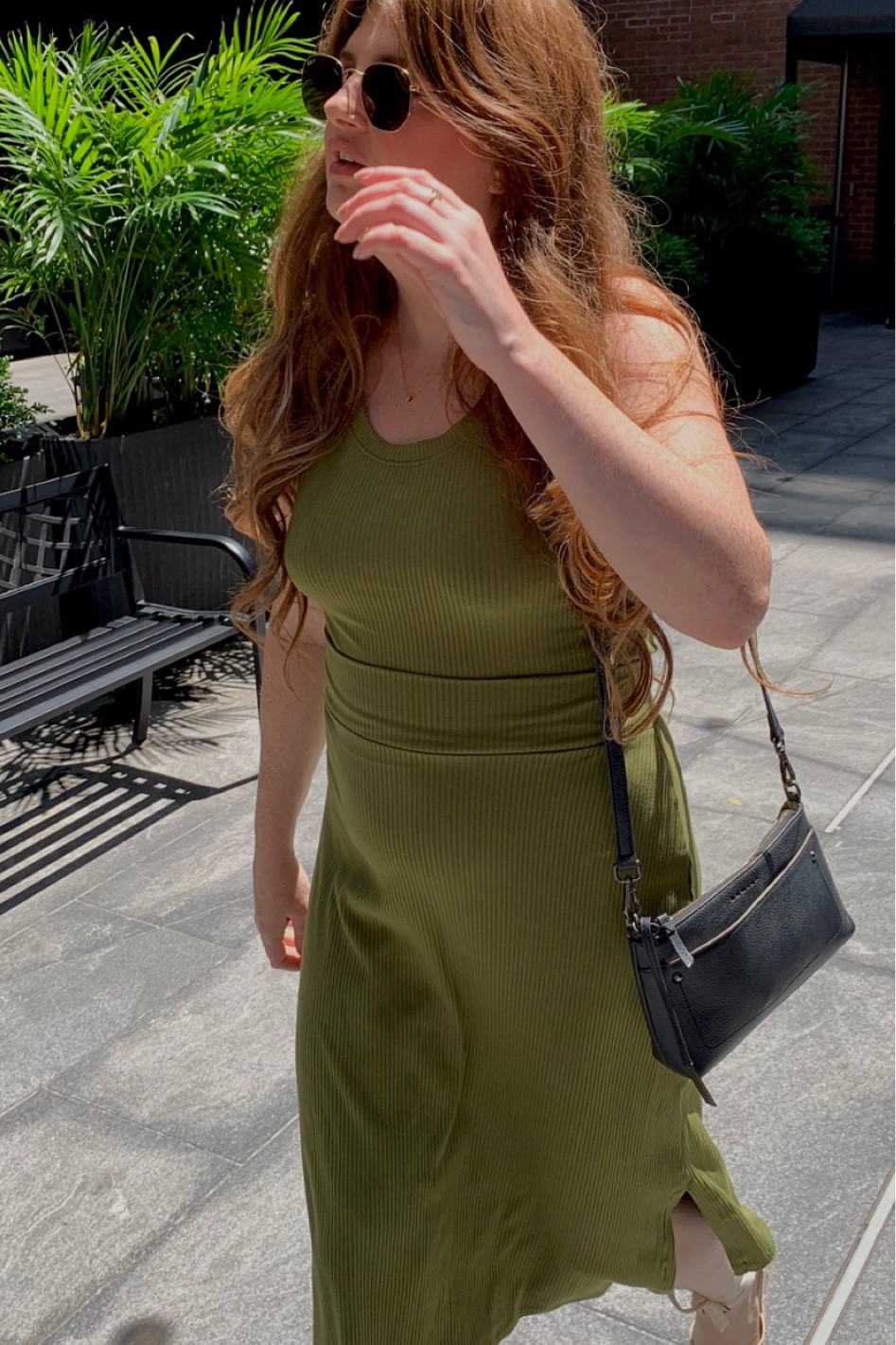 Green matching set. Green midi skirt with green tank top for a bump friendly and comfy casual summer outfit. #greenoutfit #bumpfriendly #midiskirt #greentanktop #summeroutfit 

#LTKbump #LTKSeasonal #LTKunder50