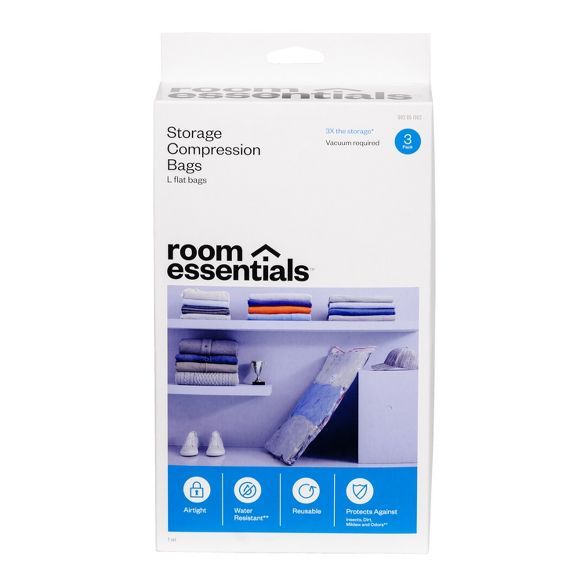3 Large Compression Bags Clear - Room Essentials&#8482; | Target