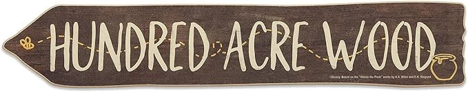 Open Road Brands Disney Winnie The Pooh Hundred Acre Wood Arrow Wall Decor - Cute Winnie The Pooh... | Amazon (US)